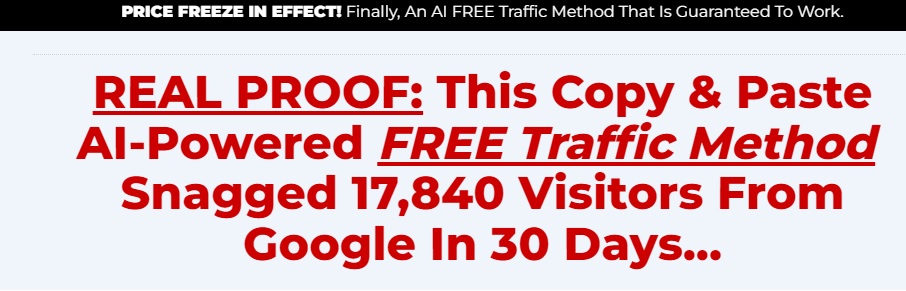 Easy AI Traffic Writer aka Google Free Traffic Sniper