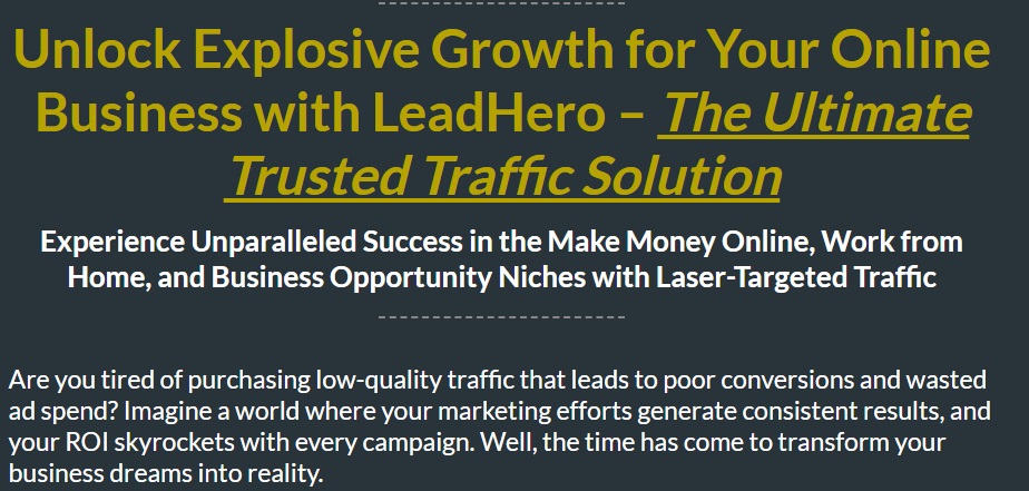 Lead Hero - Build A Massive Email List and Get SALES review1 