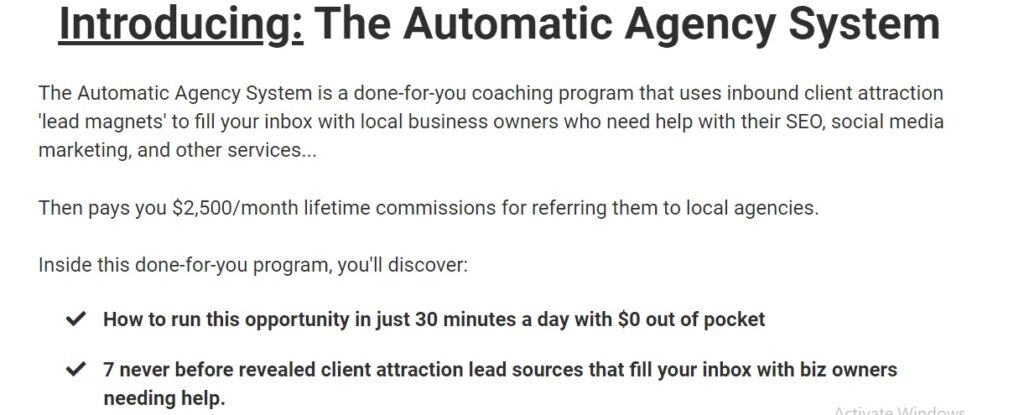 Automatic Agency  System 2