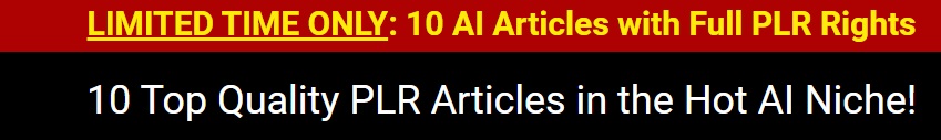 10 Top Quality AI PLR Articles 1