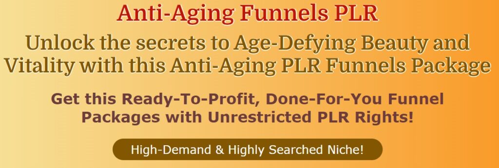 Anti-Aging Funnels PLR 2