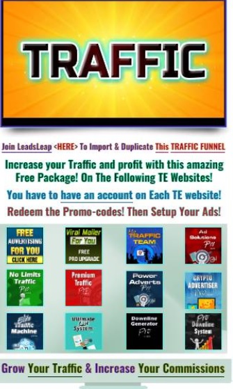 T.E MEGA TRAFFIC PACKAGE