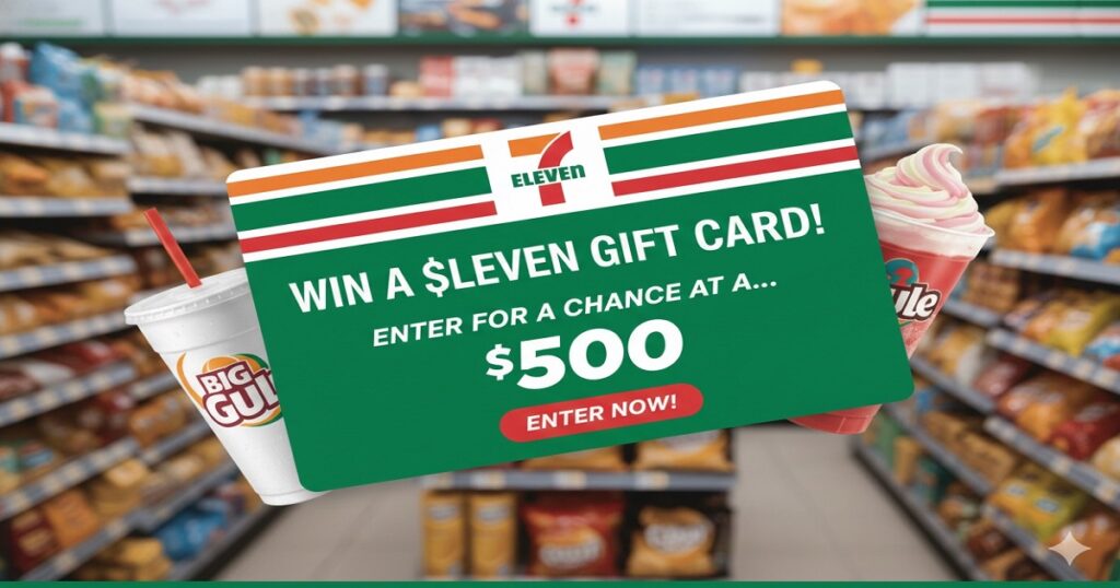 Enter for a chance at a $500 7 Eleven Gift Card!