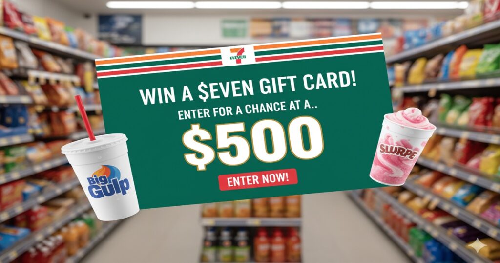 Enter for a chance at a $500 7 Eleven Gift Card!
