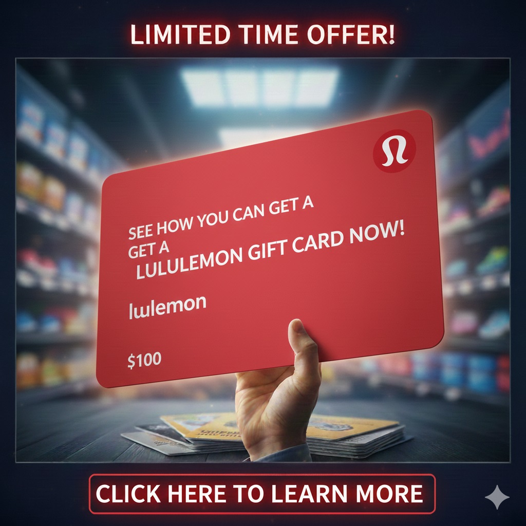 See how you can get a Lululemon Gift Card Now!